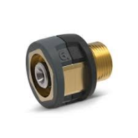 Adaptor with back nut for gas